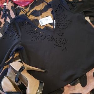 Nwt urban outfitters black crop top by kimchi blue